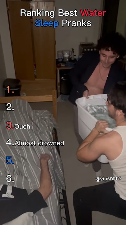 Ranking Best Water Sleep Prank !😱😂
