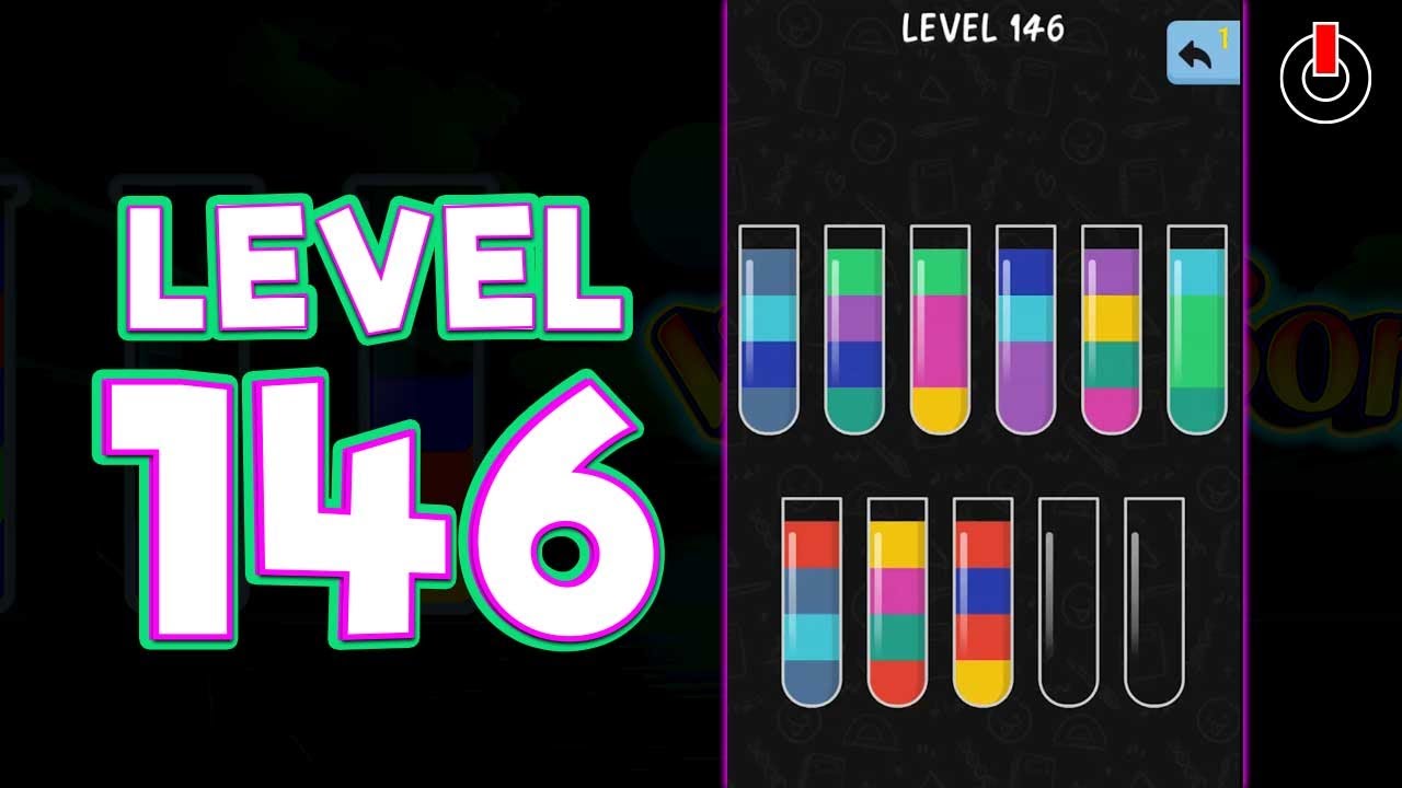 Color Water sort 3d прохождение уровней. Игра уровень 146