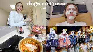 Vida en Corea⏐Facial al estilo coreano, compras en Gangnam, preparando comida coreana! 💖