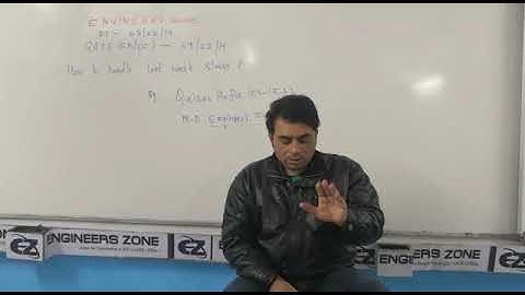 How to Handle Last Week Stress of GATE Exam by Qaisar Hafiz (Ex-I.E.S) - PART II