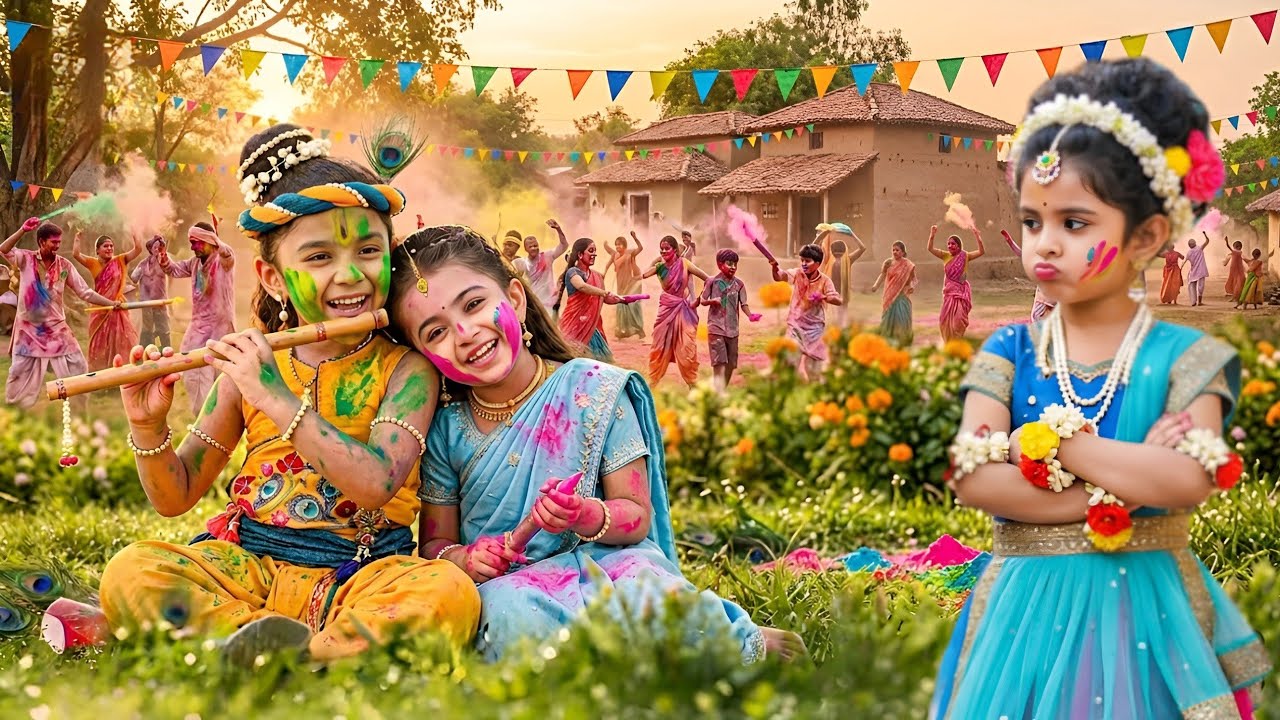 जब कान्हा ने गोपियों से लगवाए रंग | राधा का फूटा गुस्सा | Yashomati Maiyaa Ke Nandlala