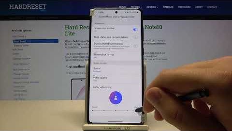 How to Change Selfie Video Size in Screen Recorder in SAMSUNG Galaxy Note 10 Lite?