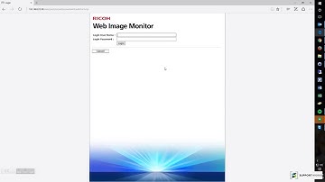 Access Web Image Monitor