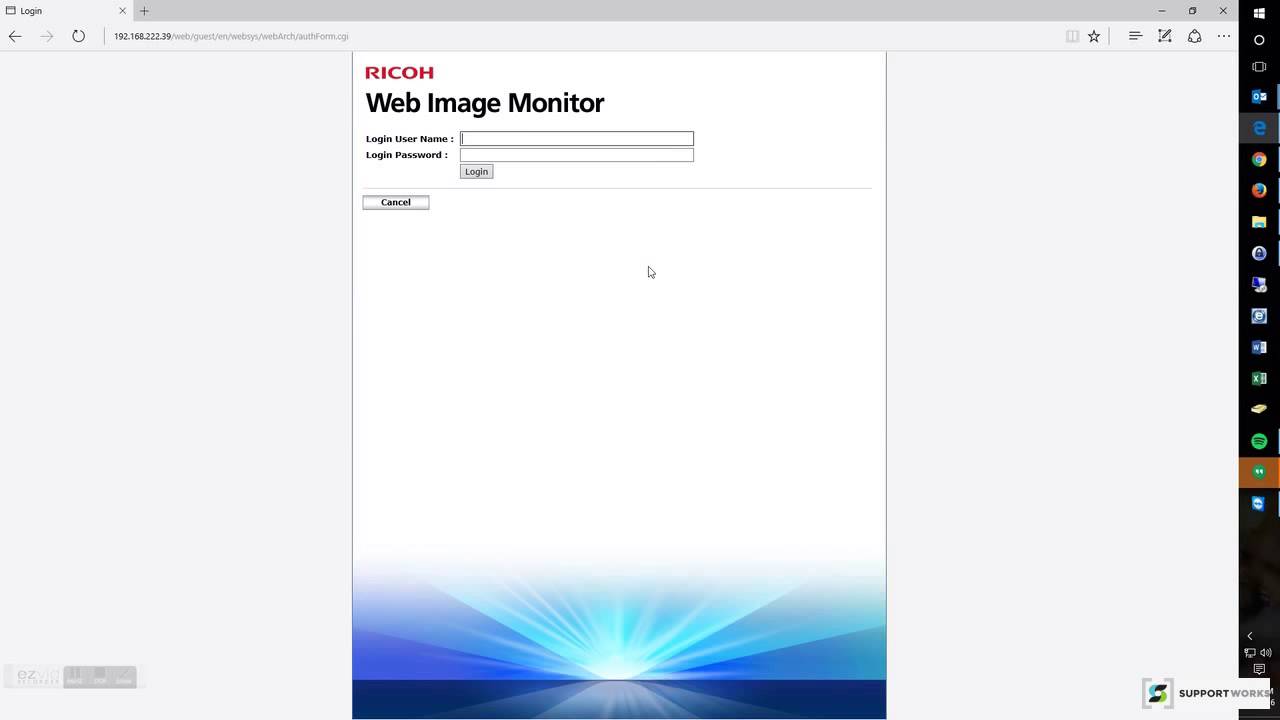 Access Web Image Monitor - YouTube