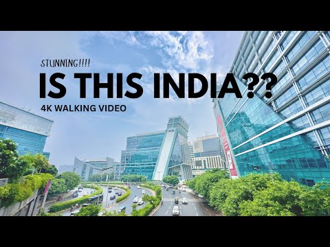 Cyber city Gurgaon - Media won't show you this part of india | walking video India | cyber hub