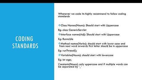 Java Coding Standards