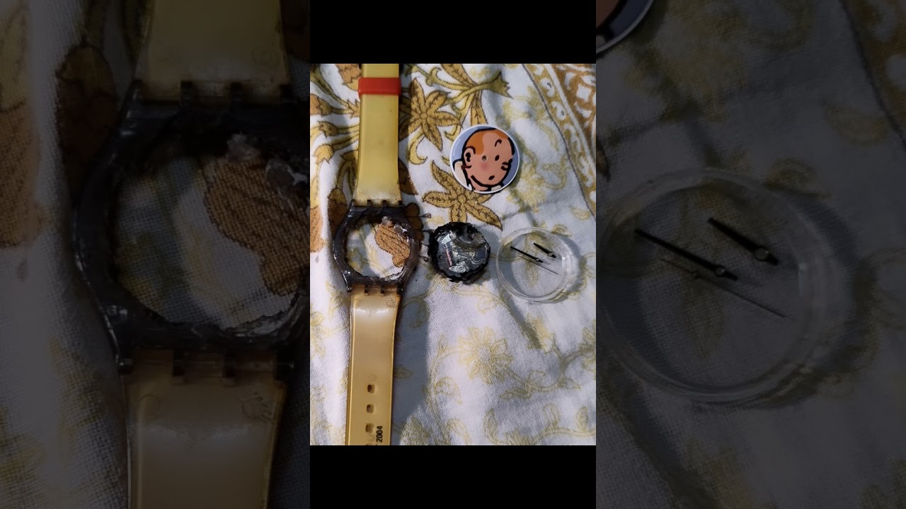 swatch watch repair, swatch plastic glass removal,not working swatch 
