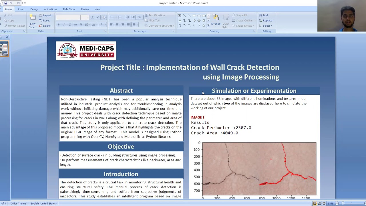 Wall Cracks Detection using Image Processing based on Python - YouTube