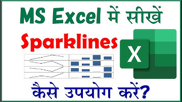 How to Insert Sparklines in MS Excel | हिंदी में | Office Gyan