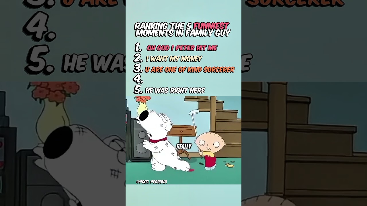 Ranking The 5 Funniest Moments in Family Guy
