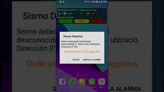 Sismo Detector - Simulación (Alerta Sísmica De México)