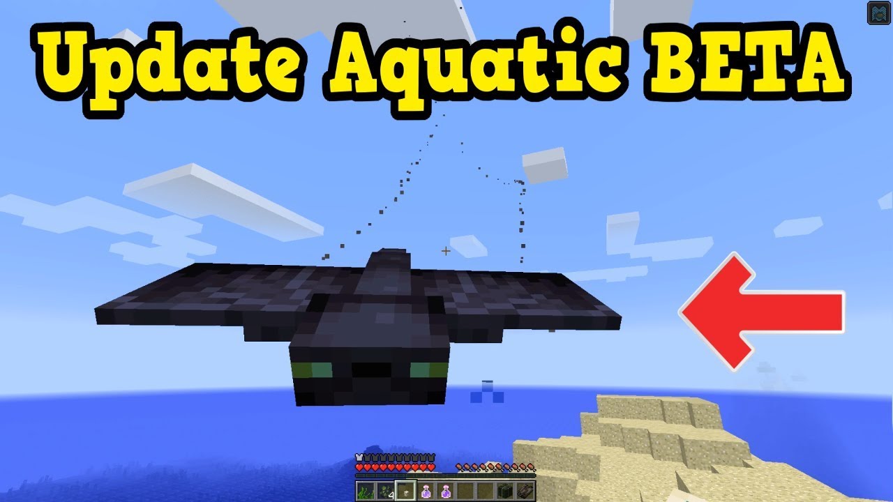 Minecraft 1 13 Aquatic Update Beta Out 2 New Mobs Youtube