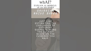 Explaining AI in 10 seconds: Gaussian Naive Bayes