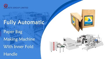 Fully Automatic Paper Bag Making Machine with Inner Fold Handle Station丨Inner Fold Handle Paper Bag
