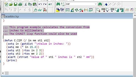 AEDD260Lecture07 Introduction to AutoLISP programming