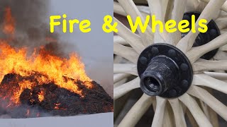 Burning Sage Brush & Building Buggy Wheels | Engels Coach Shop