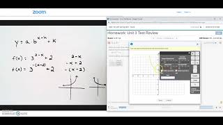 Graphing a More Difficult Exponential in MyMathLab
