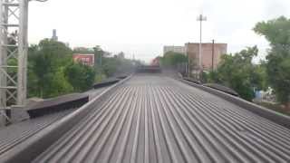 METRA Aurora Line Hinsdale to CUS from Amtrak Train 4 Front View