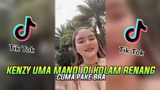 KANZY MANDI DI KOLAM RENANG CUMA PAKE BRA?!