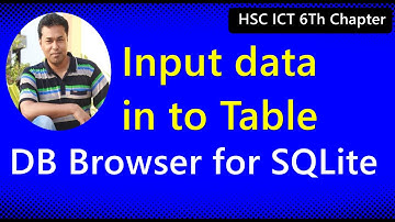 Input data in to Table of DB Browser for SQLite. HSC ICT 6th Chapter