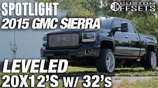 Spotlight  2015 GMC Sierra 2500HD, Leveled, 22x12 40's and 32's