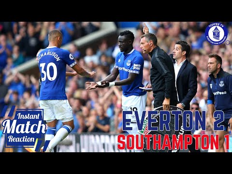 EVERTON 2-1 SOUTHAMPTON | SILVA GETS FIRST WIN FOR EVERTON | MATCH REACTION