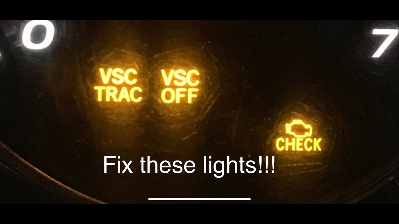 2001 Toyota 4runner Vsc Off And Vsc Trac Lights