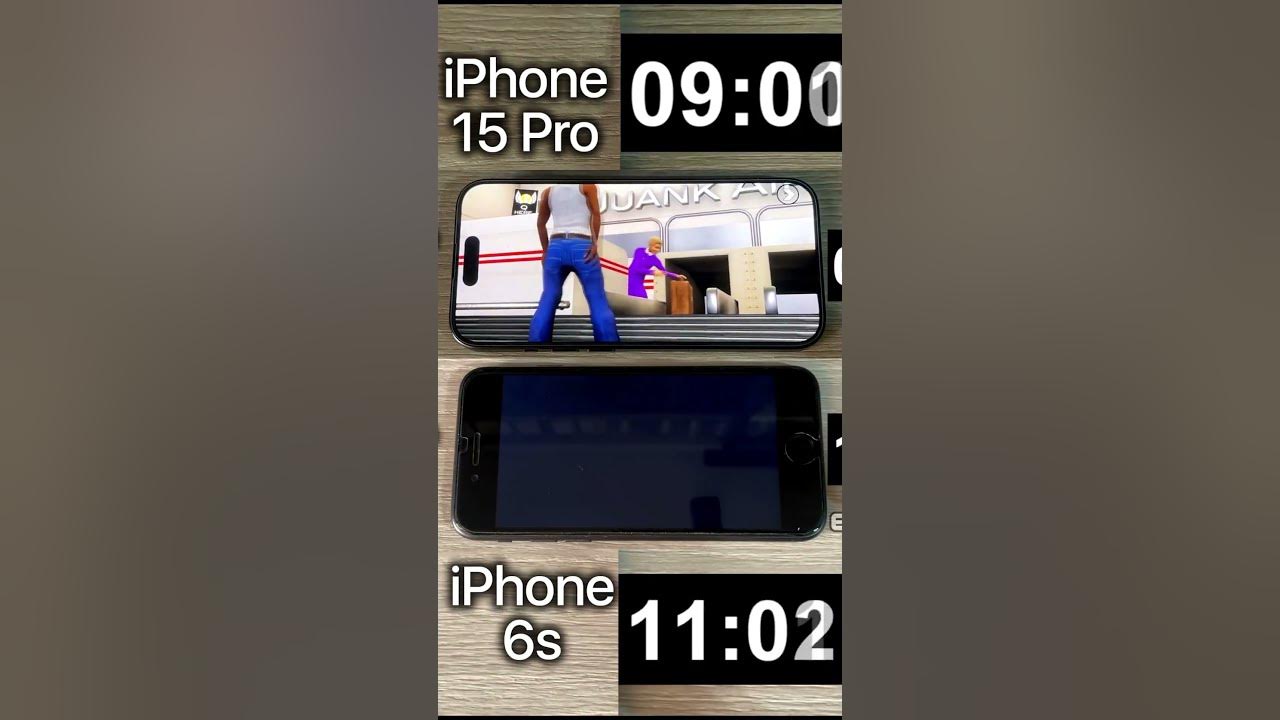 iPhone 15 Pro VS iPhone 6s | GTA San Andreas #shorts #gta #ps2 #gtasanandreas #play2 #ps5vsps4
