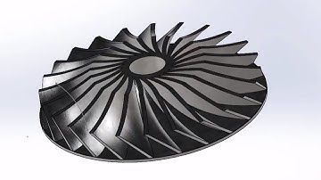 centrifugal compressor impeller speed modeling | solidworks