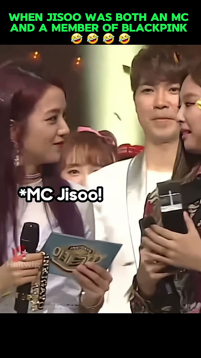 When Jisoo was both an MC and a member of Blackpink 🤣 #blackpink #jisoo #jennie #rosé #lisa