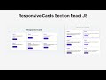 How to create Responsive Cards in React Js | Responsive Section | React JS beginner projects | 2022