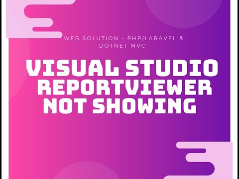 How to Install Report Viewer For Visual Studio