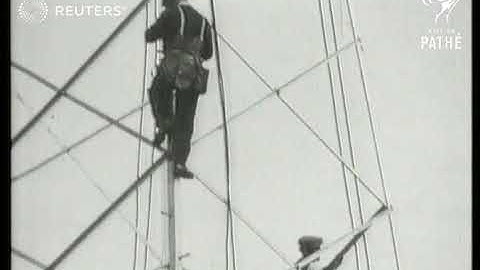 ENERGY: First electricity pylon of new national electricity grid put up in Scotland (1928)