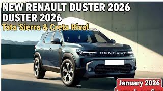 NEW Tata Sierra & Creta 2026 Rival🤗 Renault Duster 2026 is Back 🎊in India With New Update SUV 2026 🔥