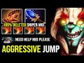 CANCER MID HUSKAR IS BACK IN 7.28 Aggressively Double Jump with Scepter + Overwhelming Blink DotA 2