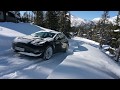Testing Tesla Model 3 on snow Long Range Dual Motor - Performance
