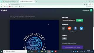 How to generate image in imgur and opload it to the portal Profile