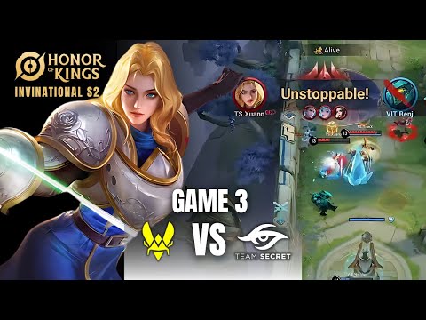 TEAM SECRET CLEAN SWEEP 3-0! GAME 3 TS vs VIT - Honor of Kings Invitational S2 Knockout #honorofking