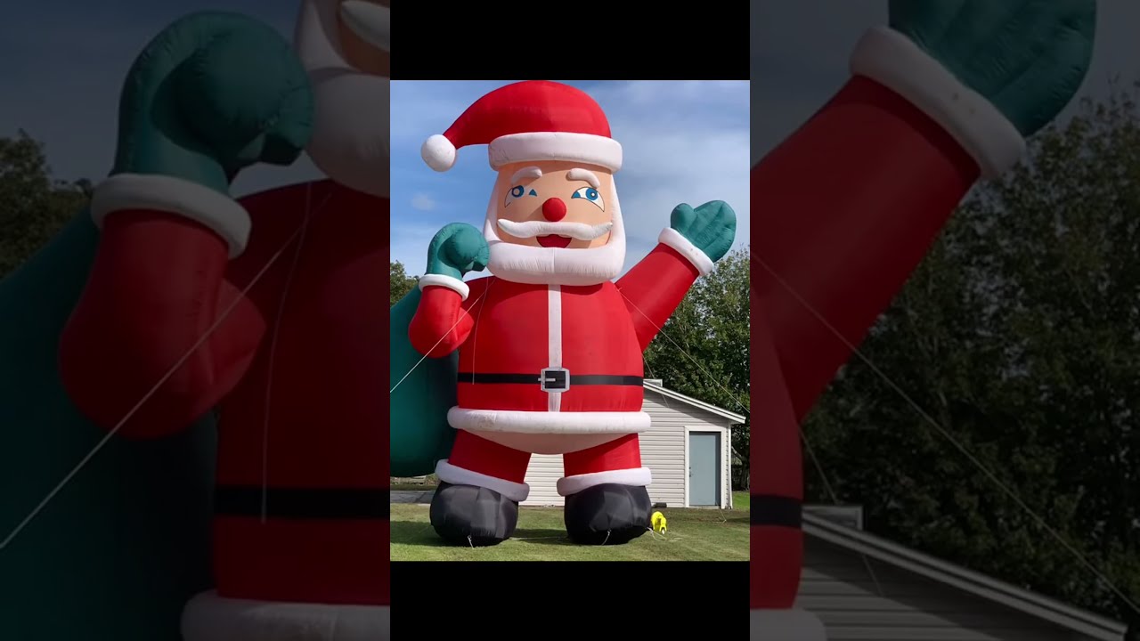 OZIS Giant 26Ft Inflatable Santa Claus Can Attract Countless Envious Stares 