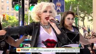 Christina Aguilera - Bionic &amp; Not Myself Tonight Live (Today Show 2010) HD