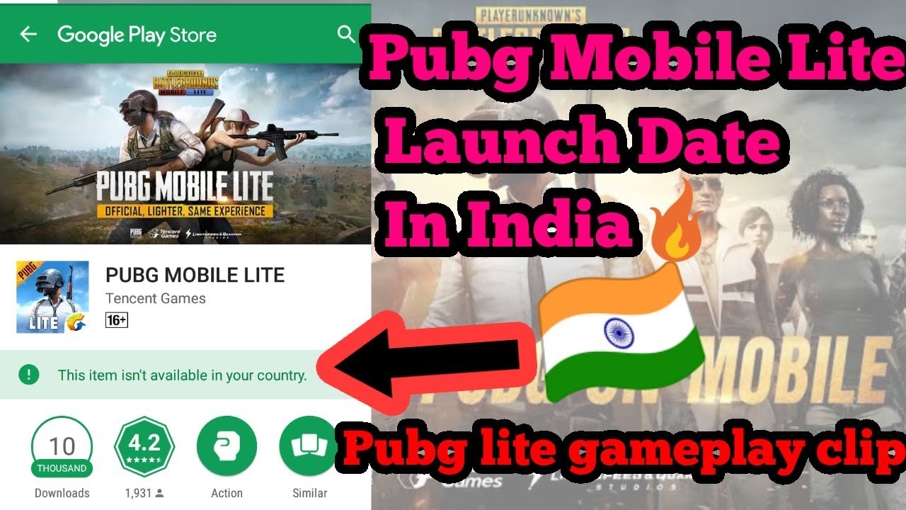 Pubg Mobile Lite Launch Date In India | Pubg Mobile Lite Gameplay - 