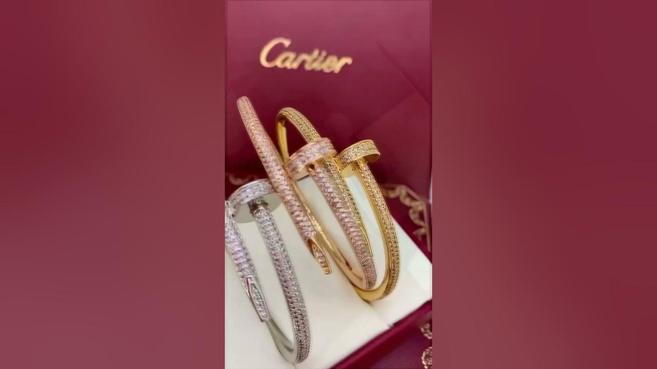 Серьги кольца Браслет Гвоздь Картье Cartier - YouTube