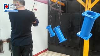 fluidized bed powder coating machine