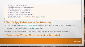 How to Fix the ModuleNotFoundError When Running Your Django Project