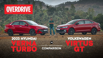 Hyundai Verna Turbo vs Volkswagen Virtus GT comparison review - Turbo Nation | OVERDRIVE