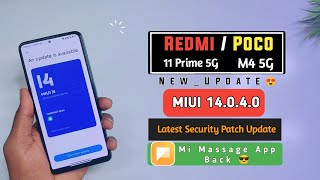 Redmi 11 Prime 5G /Poco M4 5G India MIUI 14.0.4.0 TLSINXM Latest Security Patch Update screenshot 3