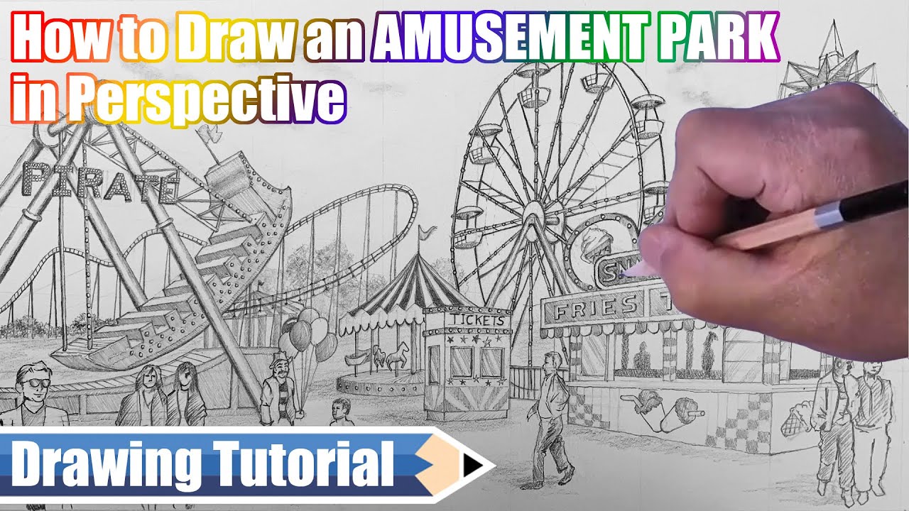 Amusement Park Drawing Images  Free Download on Freepik