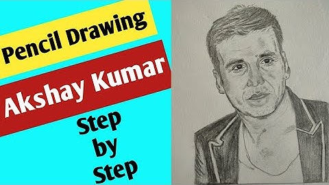 How to Draw Akshay Kumar Step by Step || Art by Virender Negi