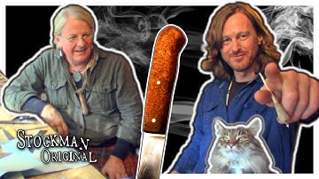 Finishing a CHERRY BURL knife handle (Part 2 -- Bear Grease)