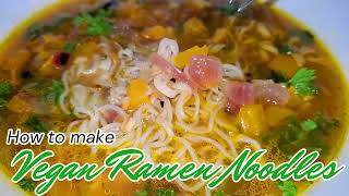 Day 6️⃣ How to make the BEST RAMEN 🔥 Vegan Noodles!!! 🍜 Plant Based Noodle Recipe 🌱 #vlogmas #vegan